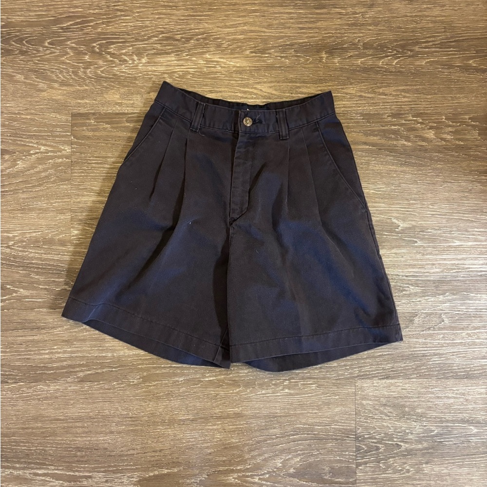 Vintage 90s Lee Wrangler Dark Aubergine Pleated Shorts